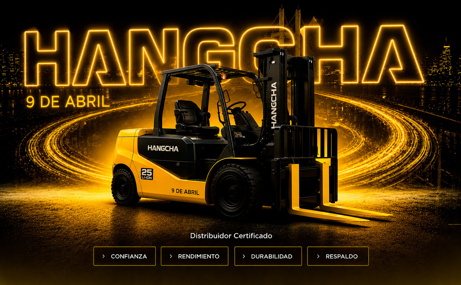 Hangcha – Distribuidor Certificado 9 de Abril